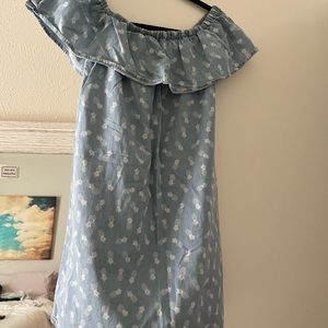 Denim pineapple dress